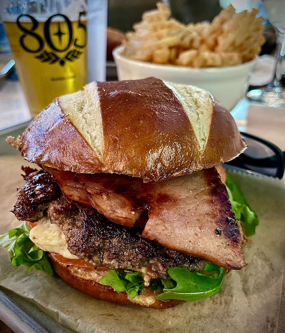 Local Pint’s Canadian Bacon Smash Burger 